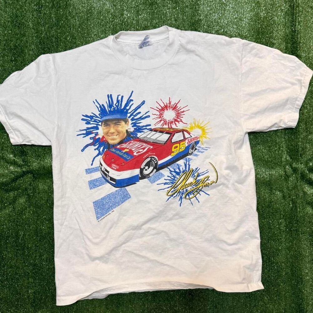 Nascar Men's White T-shirt